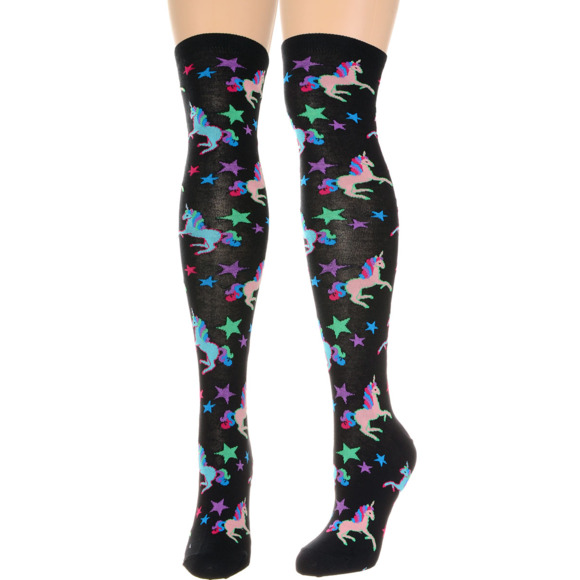 Socksmith Accessories - NEW Magical Unicorn Knee High Socks in Black